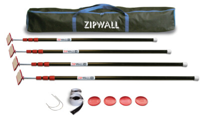 ZipWall basic stofscherm tot 7,50 m breed